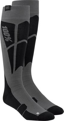 100% Hi-Side Performance Moto Socks Spring 2012 - Noir-Gris - L/XL/XXL, Noir-Gris
