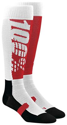 100% Hi-Side Performance Moto Socks Spring 2012 - Rouge-Noir - S/M, Rouge-Noir