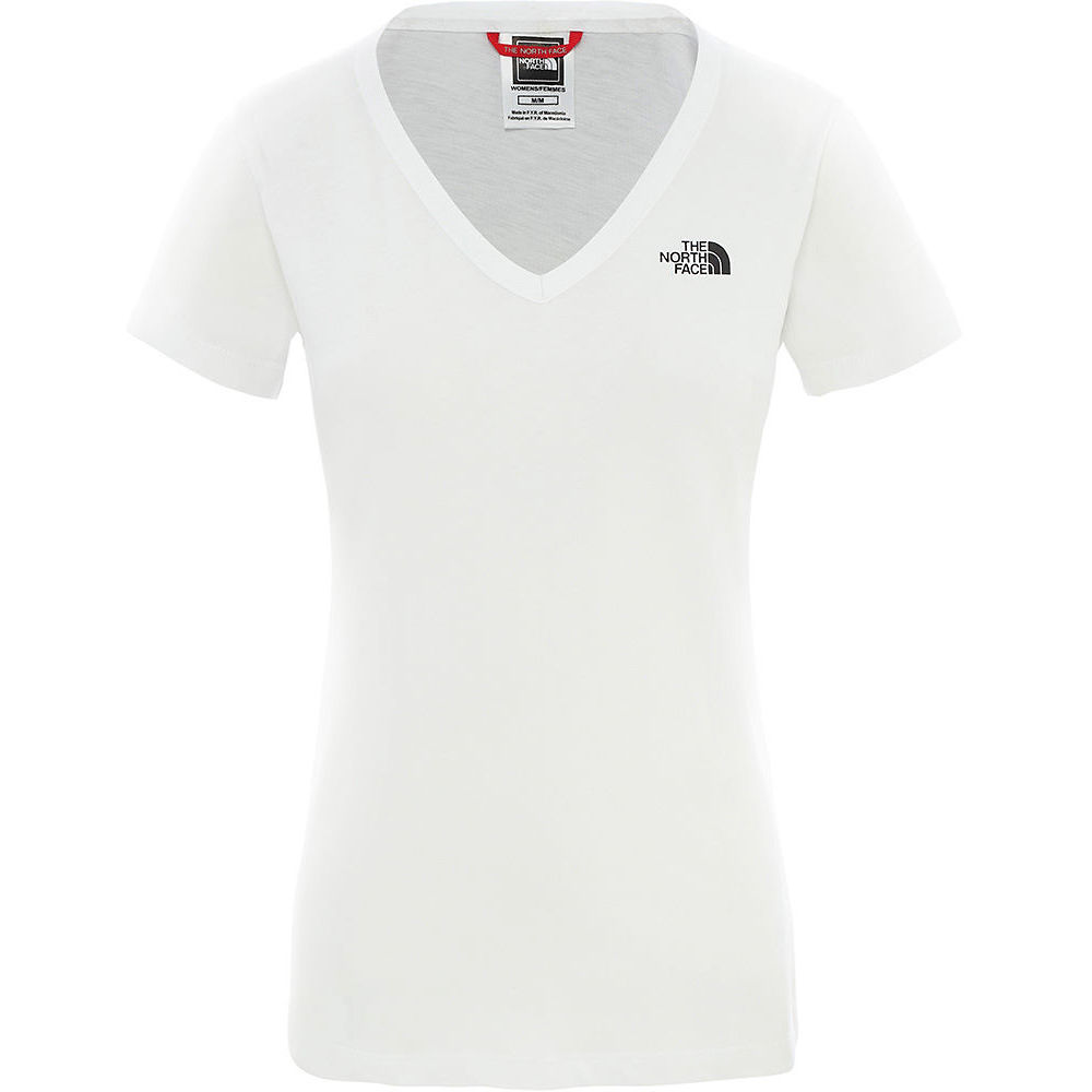 The North Face Women's Short Sleeved Simple Dome Tee - TNF White-TNF Black