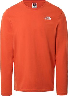 The North Face Long Sleeve Easy Tee AW19 - Burnt Ochre - L}, Burnt Ochre