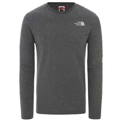 The North Face Long Sleeve Easy Tee AW19 - TNF Medium Grey Heather - XXL}, TNF Medium Grey Heather