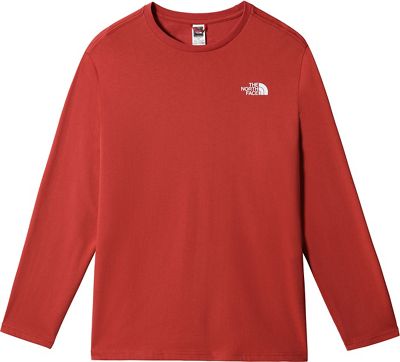 The North Face Long Sleeve Easy Tee AW19 - Tandori Spice Red - S}, Tandori Spice Red