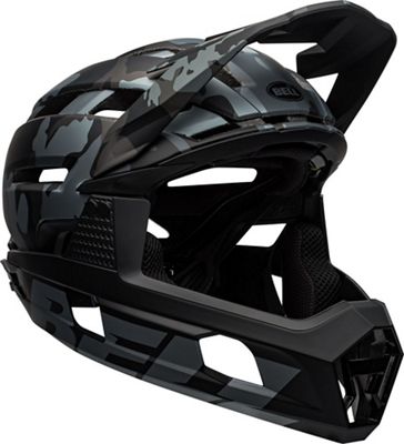 Bell Super Air R Full Face Helmet - Black Camo 20 - L}, Black Camo 20