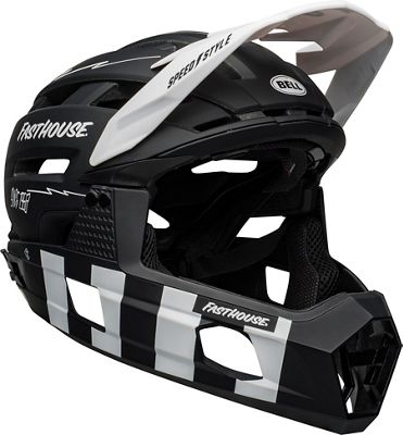 Bell Super Air R Full Face Helmet - Fasthouse Black-White - L}, Fasthouse Black-White