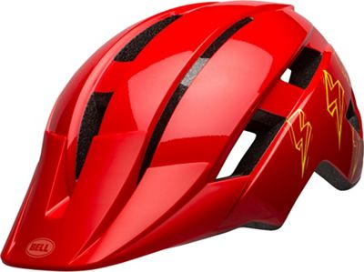 Bell Kids Sidetrack II Helmet 2020 - Bolts Gloss Red 20 - One Size