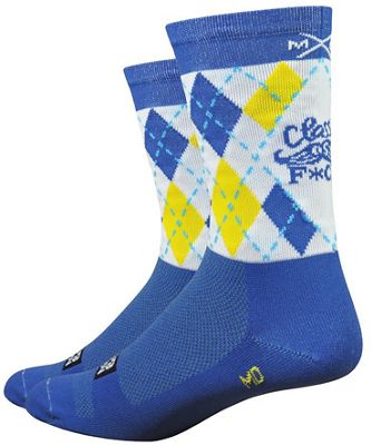 Defeet Aireator 6 Moxy & Grit Classy AF Socks - Bleu