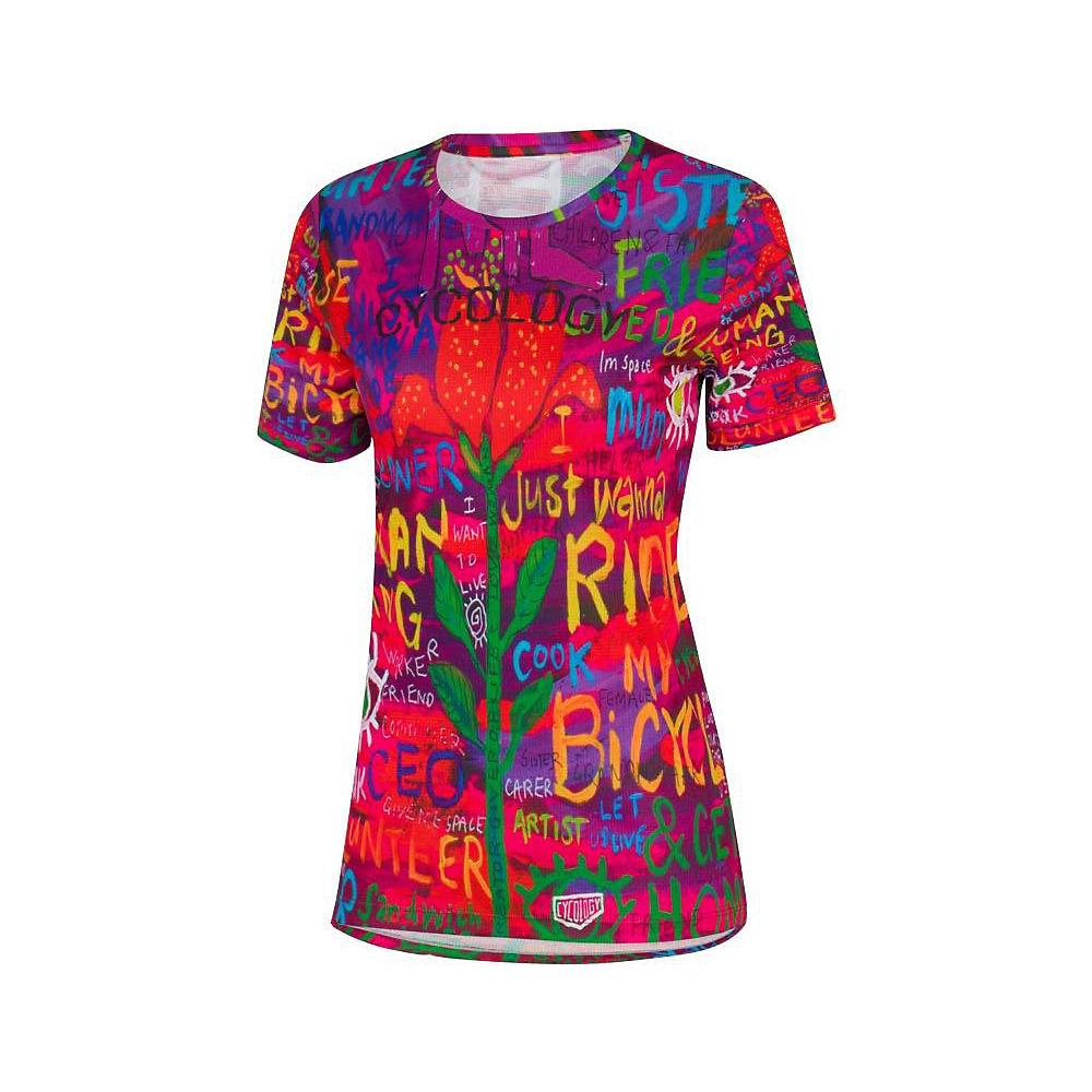 Cycology Women's See Me Technical Tshirt - Multi - XL, Multi