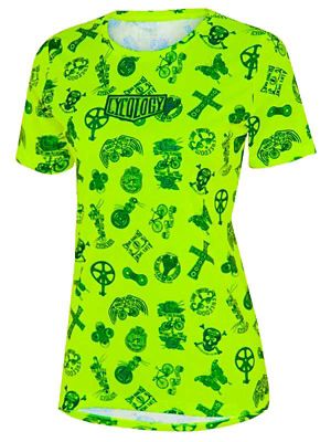 Cycology Women's Velosophy Technical T Shirt  - Vert - XL, Vert