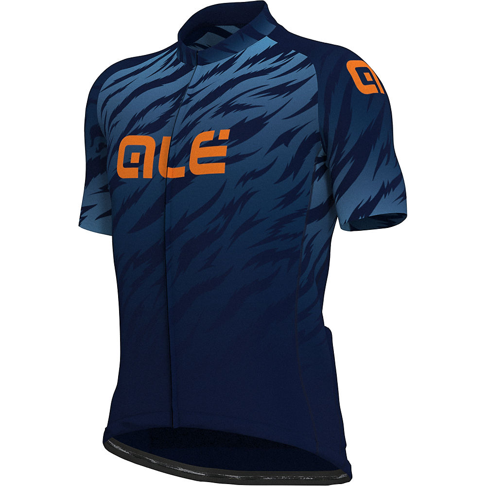 Alé Jazzy Zebra Short Sleeve Jersey - Bleu marine - XXL