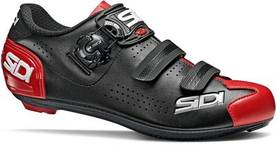 Sidi Alba 2 Road Shoes - BLACK-RED - EU 43}, BLACK-RED