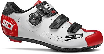 Sidi Alba 2 Road Shoes - White-Black-Red - EU 46}, White-Black-Red