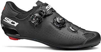 Sidi Genius 10 Road Shoes - Black-Black - EU 45}, Black-Black