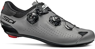 Sidi Genius 10 Road Shoes - Black-Grey - EU 47.3}, Black-Grey