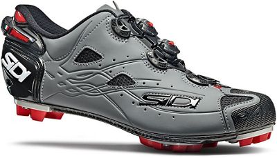 Sidi Tiger SRS Carbon Matt MTB Shoes 2020 - Black-Matt Grey - EU 41