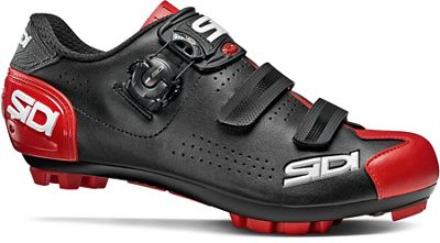 Sidi Trace 2 MTB Shoes - BLACK-RED - EU 42}, BLACK-RED
