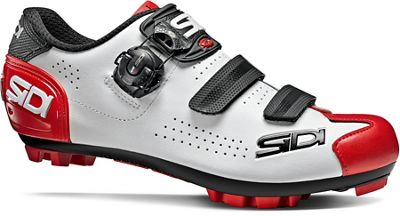 Scarpe da MTB Sidi Trace 2 - Bianco/Nero/Rosso - EU 45.3, Bianco/Nero/Rosso
