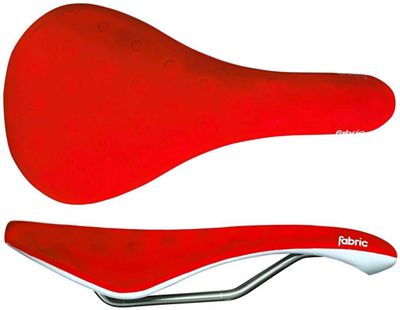 Fabric Cell Elite Radius Saddle - Red and White - 155mm Wide, Red and White