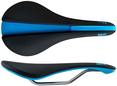 Fabric Line Elite Shallow Saddle - Black and blue - 134mm Wide, Black and blue
