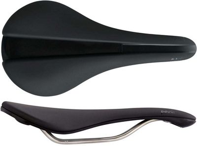 Fabric Line Race Shallow Saddle - Black and Black - 134mm Wide, Black and Black