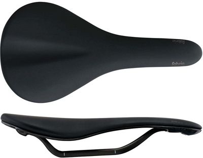 Fabric Scoop Flat Ultimate Bike Saddle - BLK - Silver - 142mm Wide, BLK - Silver