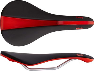 Fabric Line 142 Shallow Elite Saddle - Noir Rouge - 142mm Wide, Noir Rouge