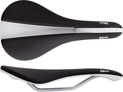 Fabric Line 142 Shallow Elite Saddle - Black White - 142mm Wide, Black White