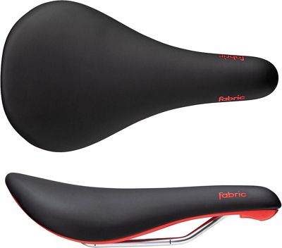Fabric Magic Elite Saddle - Noir Rouge - 142mm Wide, Noir Rouge