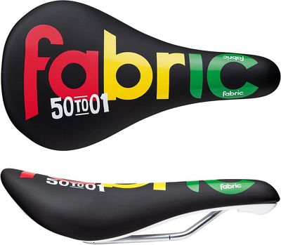 Fabric Magic Elite Team Mountain Bike Saddle - Rasta - 142mm Wide, Rasta