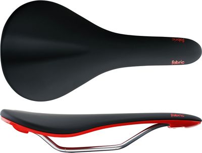 Fabric Scoop Flat Elite Saddle - Noir Rouge - 142mm Wide, Noir Rouge