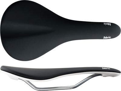 Fabric Scoop Flat Elite Saddle - Black White - 142mm Wide, Black White