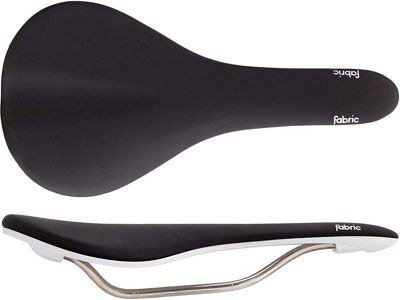 Fabric Scoop Flat Race Saddle - Black White