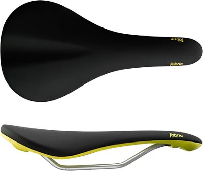 Fabric Scoop Shallow Elite Saddle - Black Yellow