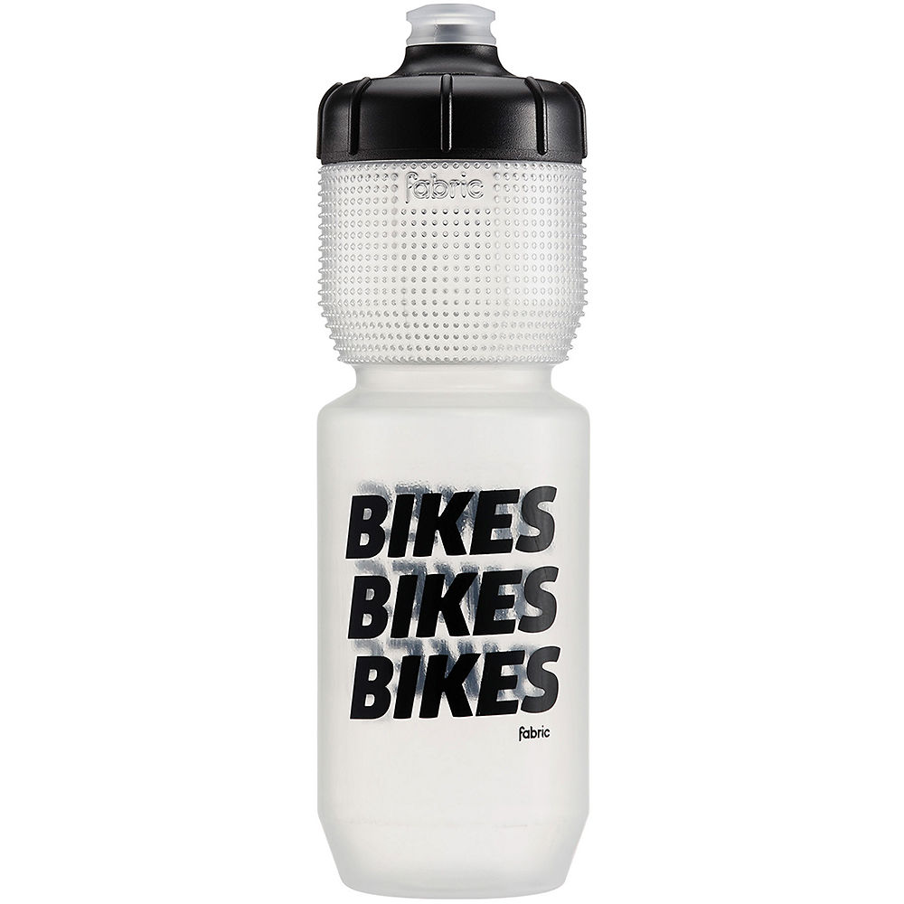 Image of Fabric Bikes Bikes Bikes Gripper Bottle - Clear-Black - 750ml, Clear-Black