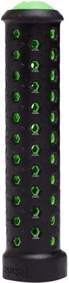 Fabric Slim Lock On MTB Handlebar Grips - black green - 135mm, black green