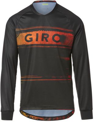 Giro Roust Long Sleeve Jersey  - Nero/Rosso - M, Nero/Rosso