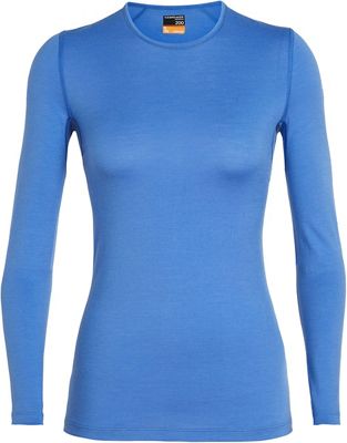 Icebreaker Women's 200 Oasis Merino LS Crewe - Cove - XL
