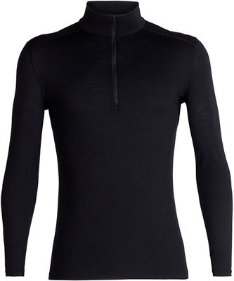 Icebreaker 200 Oasis Merino LS Half Zip SS19 - Black - XXL}, Black