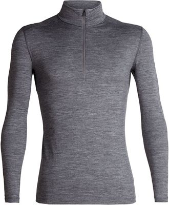 Icebreaker 200 Oasis Merino LS Half Zip - Gritstone Heather - XL