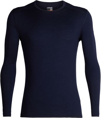Icebreaker 200 Oasis Merino LS Crewe SS19 - Midnight Navy - XXL}, Midnight Navy