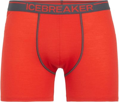 Icebreaker Anatomica Merino Boxers - Chilli Red-Monsoon - XL