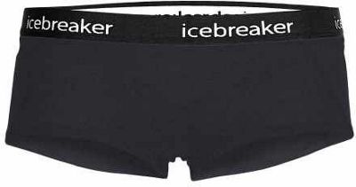 Icebreaker Women's Merino Sprite Hot Pants SS20 - Black-Black - L}, Black-Black