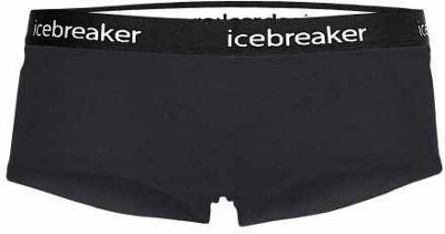 Icebreaker Women's Merino Sprite Hot Pants SS20 - Black-Black - XS}, Black-Black