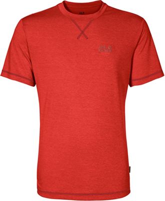 Jack Wolfskin Crosstrail Tee - rosso lava - M, rosso lava
