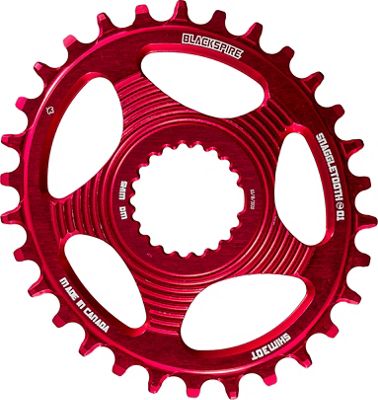 Blackspire Snaggletooth Oval Shimano Chainring Red Direct Mount Red