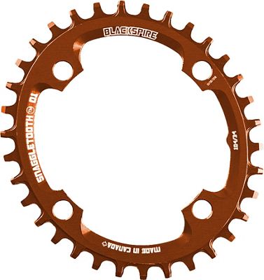 Blackspire Snaggletooth 104 Oval Shimano Chainring Orange 4 Bolt Orange