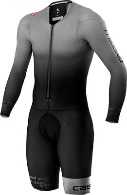 Castelli Body Paint 4.X Speed Suit Long Sleeve  - Silver Grey-Black, Silver Grey-Black