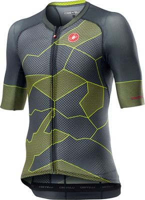 Castelli Climber's 3.0 Jersey - Dark Grey/Yellow Fluo