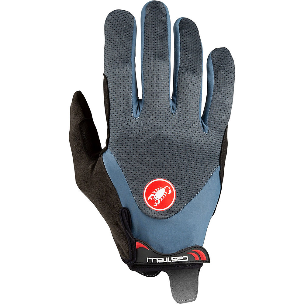 Castelli Arenberg Gel Gloves - Dark Steel Blue-Light Steel Blue-Lime - XS, Dark Steel Blue-Light Steel Blue-Lime