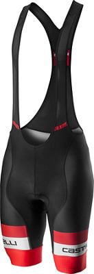 Castelli Competizione Bibshort (Stripe)  - Nero/Rosso, Nero/Rosso