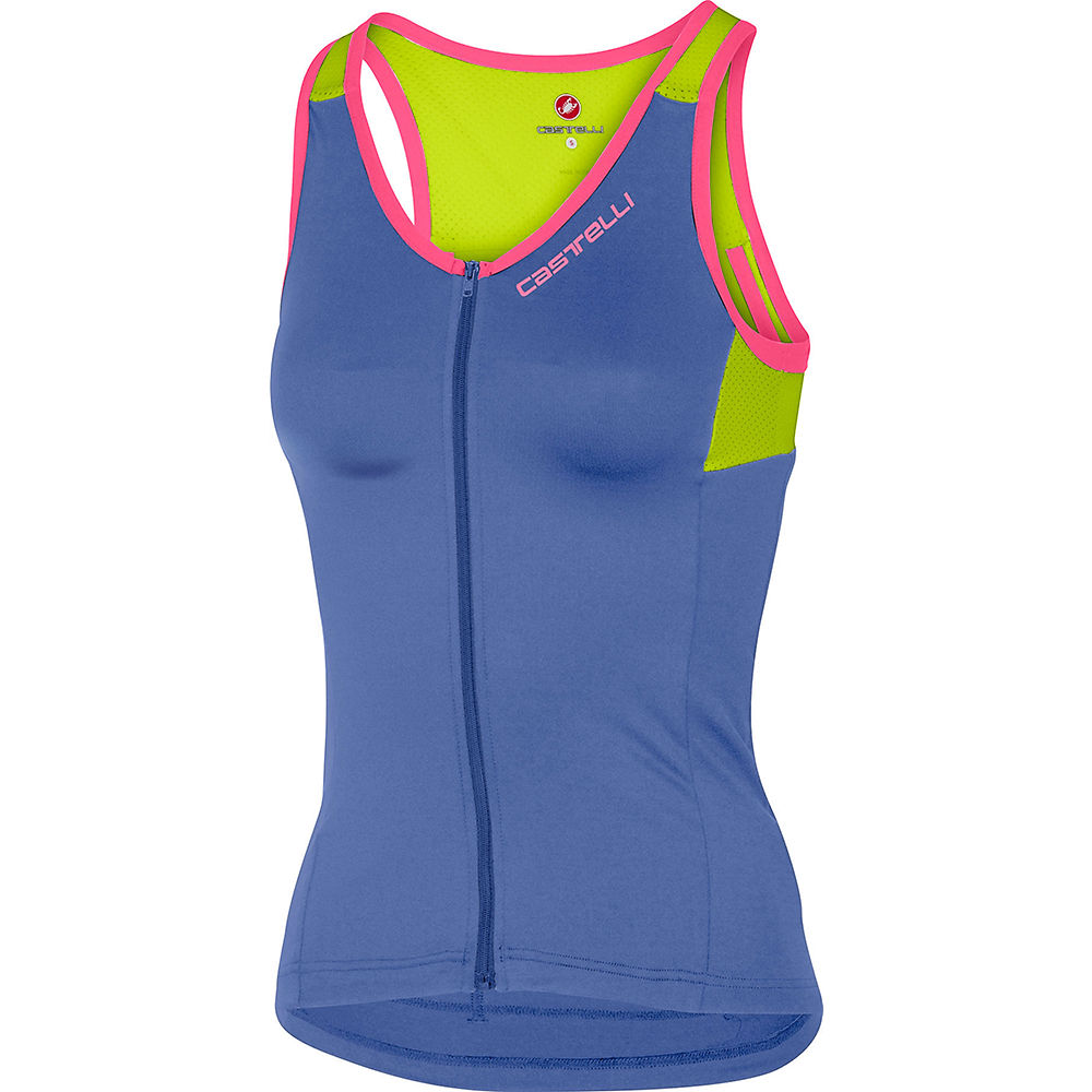 Castelli Women's Solare Top - Blue Iris-Chartreuse - XS